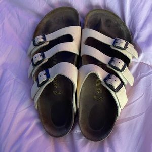 Yellow authentic Birkenstocks